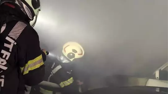 Yangın anında otopark içi