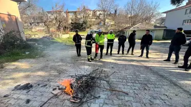 Yangın söndürme tüpü gösterimi