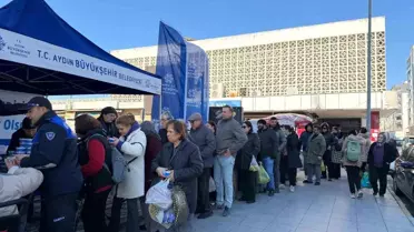 Miraç Kandili helva dağıtımı fotoğrafı