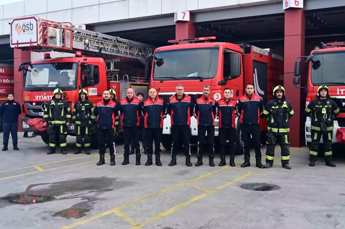 Kayseri OSB İtfaiyesi 2025 Yılında 116 Fabrika Yangınına Müdahale Etti, 3.826 Personel Eğitildi