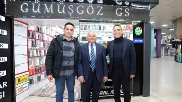 Büyükkılıç'ın Hunat Çarşısı'nda esnafla samimi sohbeti