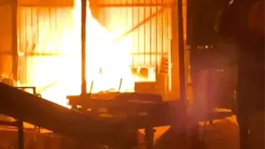 Yangın anındaki fotoğraf