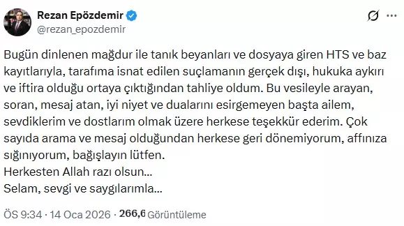 Tahliye karar belgesi