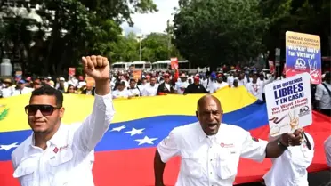 Karakas'ta Binlerce Vatandaş Maduro'yu Desteklemek İçin Sokaklara Çıktı