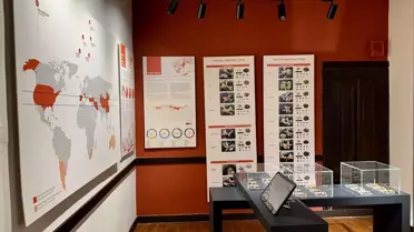 Müze içinde sergilenen fındık işleme süreci