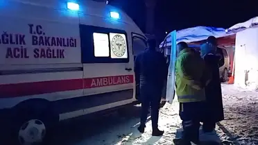 Kars'ta kar temizlerken düşen genç