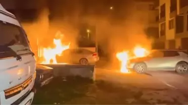 Yangın sonrası araçların durumu