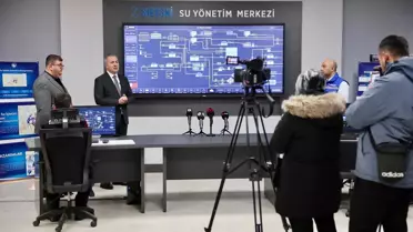 SCADA kontrol odasındaki ekranlar