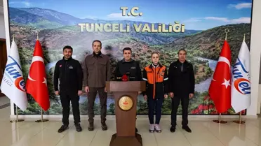 Karla kaplı Tunceli dağları