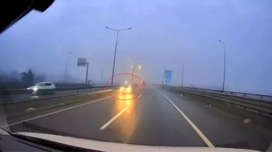 Kaza sonrası araçların konumu