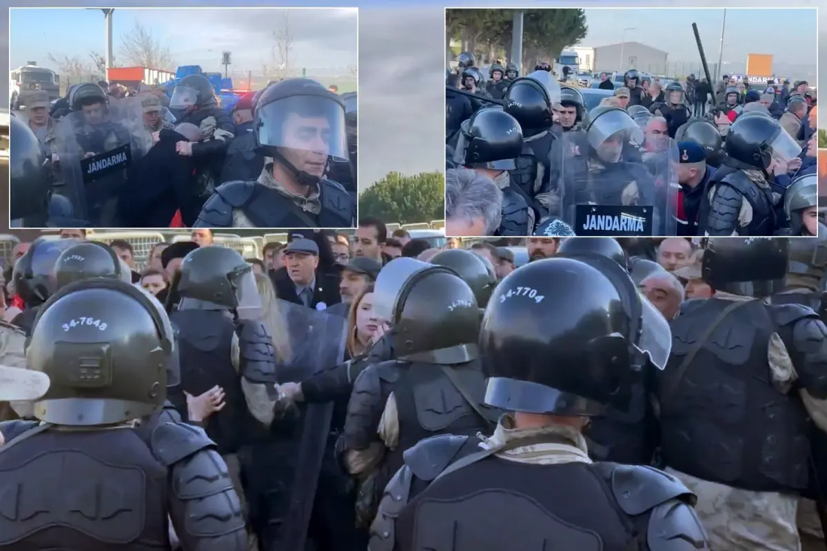 Silivri'de İmamoğlu Diploma Dava Duruşması Öncesi Gerginlik ve Jandarma Müdahalesi