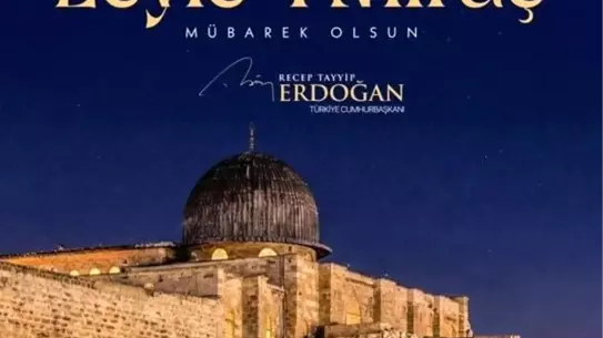 Miraç Kandili gecesi temsili görsel