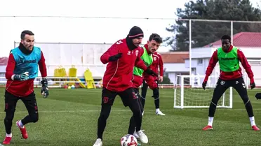 Samsunspor antrenman sahasında çift kale maçı