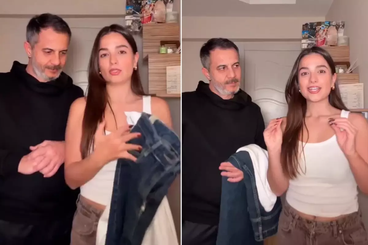 Baba, Kızının İlk Buluşma Kombinini Seçerken Samimi Anlar Paylaştı