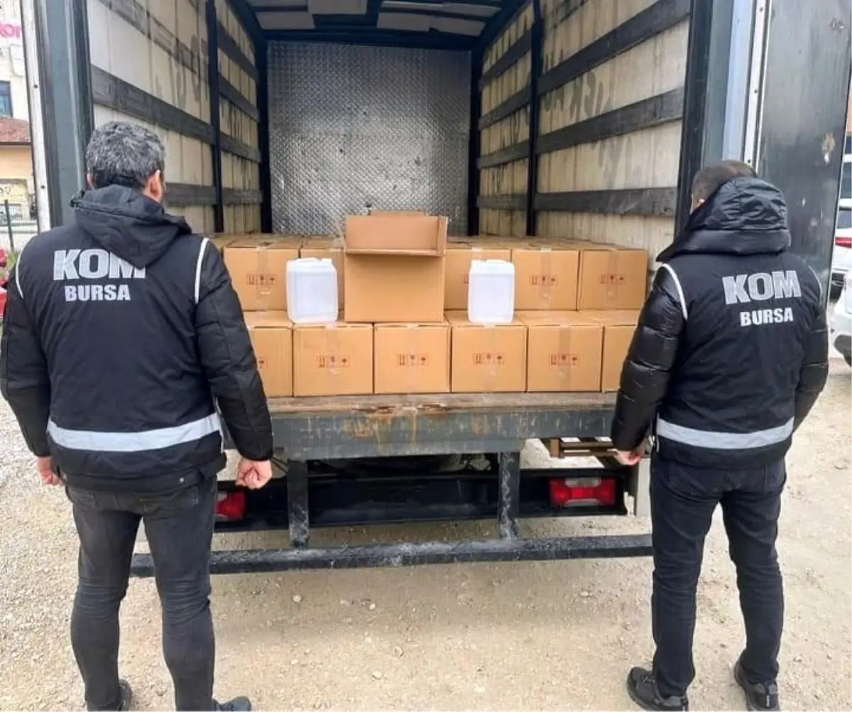 Bursa’da Nilüfer’de 1.000 Litre Sahte Alkol Ele Geçirildi