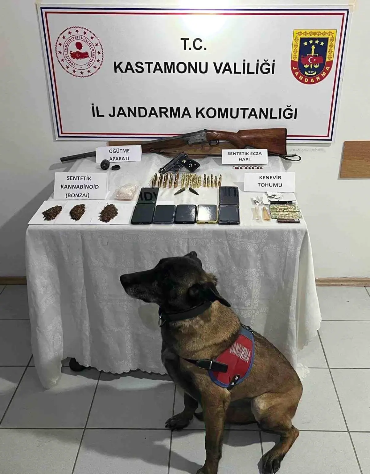 Kastamonu’da Büyük Uyuşturucu ve Silah Operasyonu: 8 Şüpheli Gözaltında