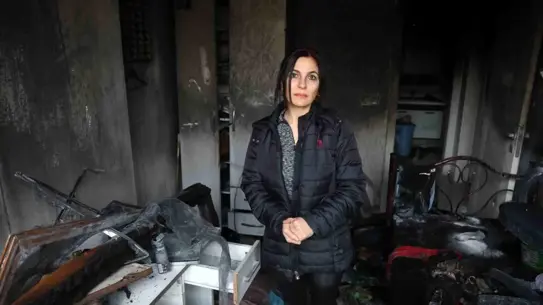 Yanmış odaların görüntüsü