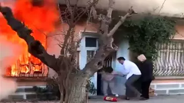 Seferihisar’da Yangın Korkusunu Yenen Kadın, Kedisini Kurtarmak İçin Alevlere Atıldı