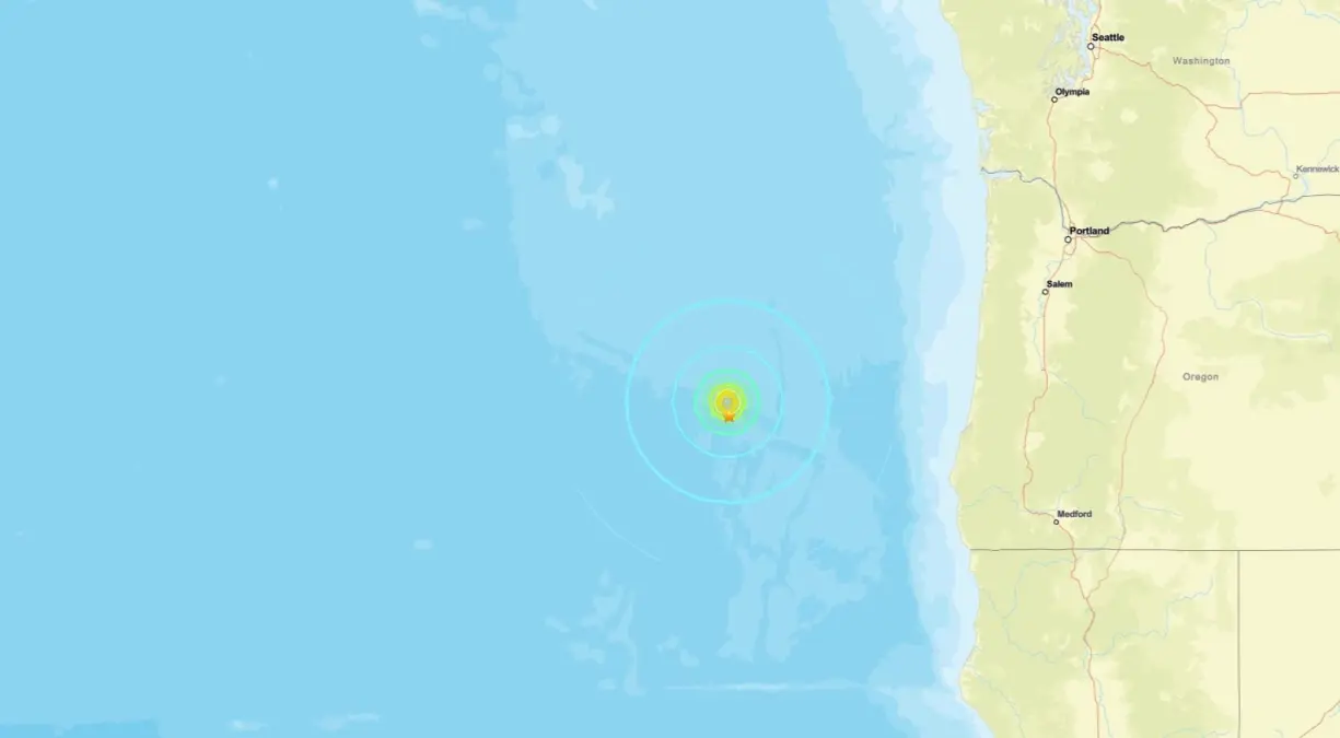 Oregon Açıklarında 6.0 Şiddetinde Deprem Sarsıntı Yarattı, Hasar Bildirimi Yok