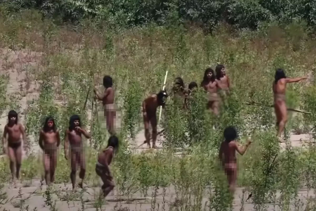 Amazon'un Uzak Köşesinde İlk Kez Yakından Çekilen Kabile Görüntüleri