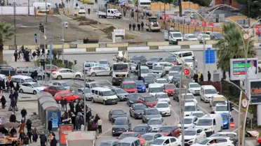 Samsun’da motorlu taşıtların şehir manzarası