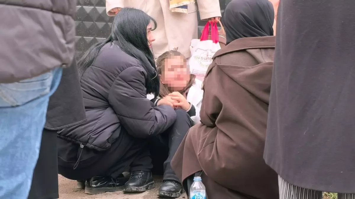 İnegöl karne töreni sonrası kaza anı