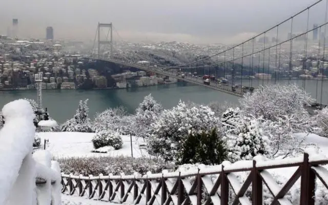 İstanbul’un kuzey bölgelerinde kar