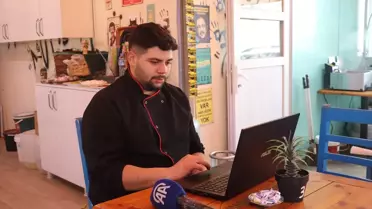 Künefe ustalarının fotoğrafı