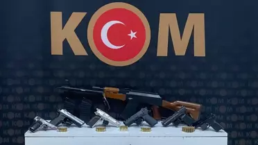 Operasyonda ele geçirilen silahlar