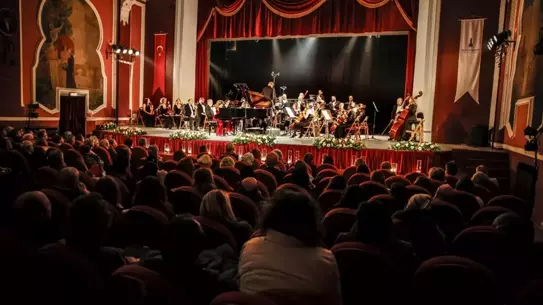 Konser sırasında Olten Filarmoni Orkestrası