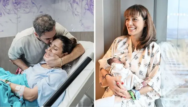 Bestemsu ve Ersin'in bebekleriyle fotoğrafı