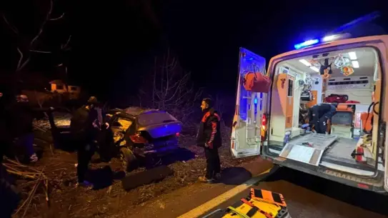 Lüleburgaz’da Kontrolden Çıkan Araç Tarlaya Girdi, Sürücü Hafif Yaralandı