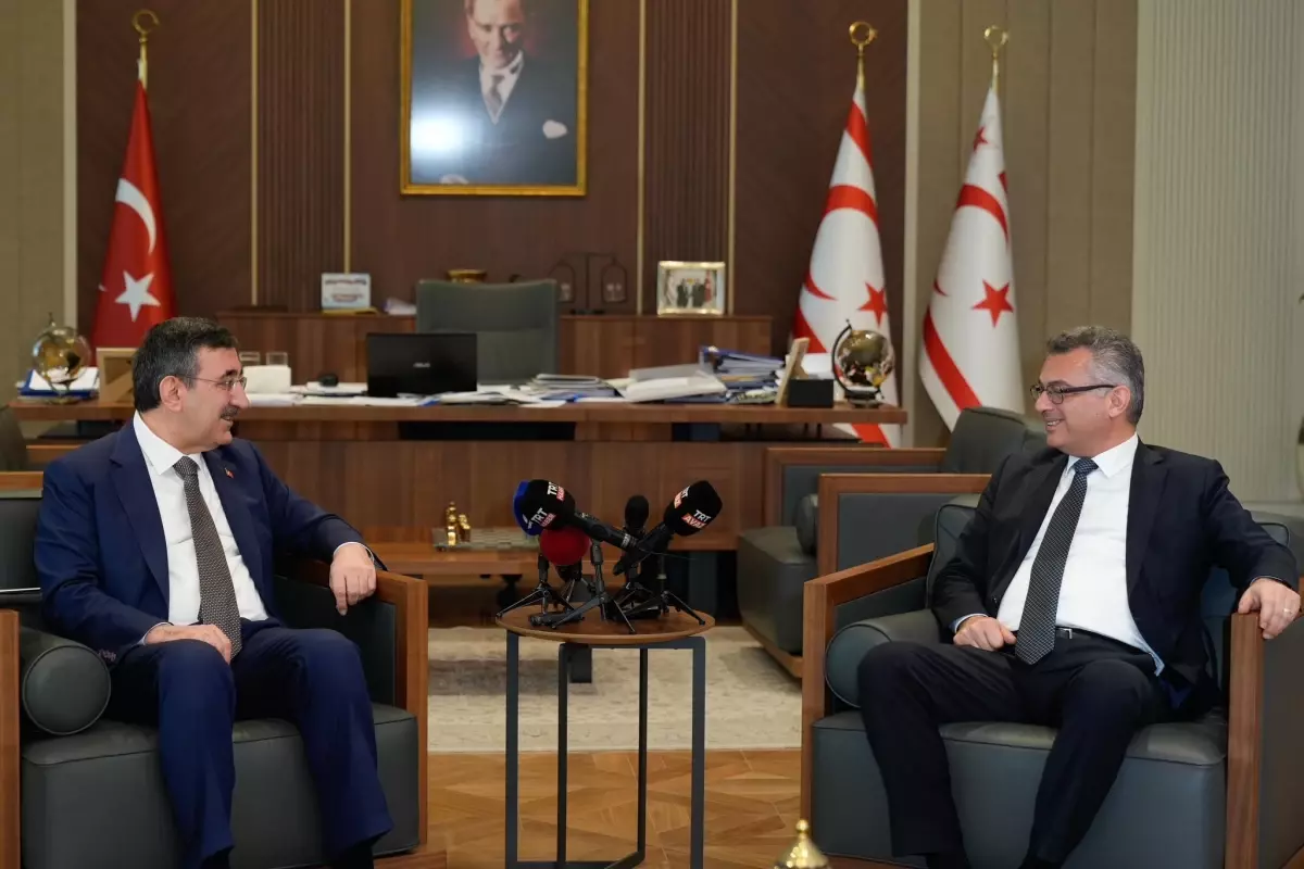Yılmaz ve Erhürman Kıbrıs'ta İki Devletli Çözüm İçin Görüştü