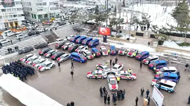 Teslim edilen yeni polis ve jandarma araçları