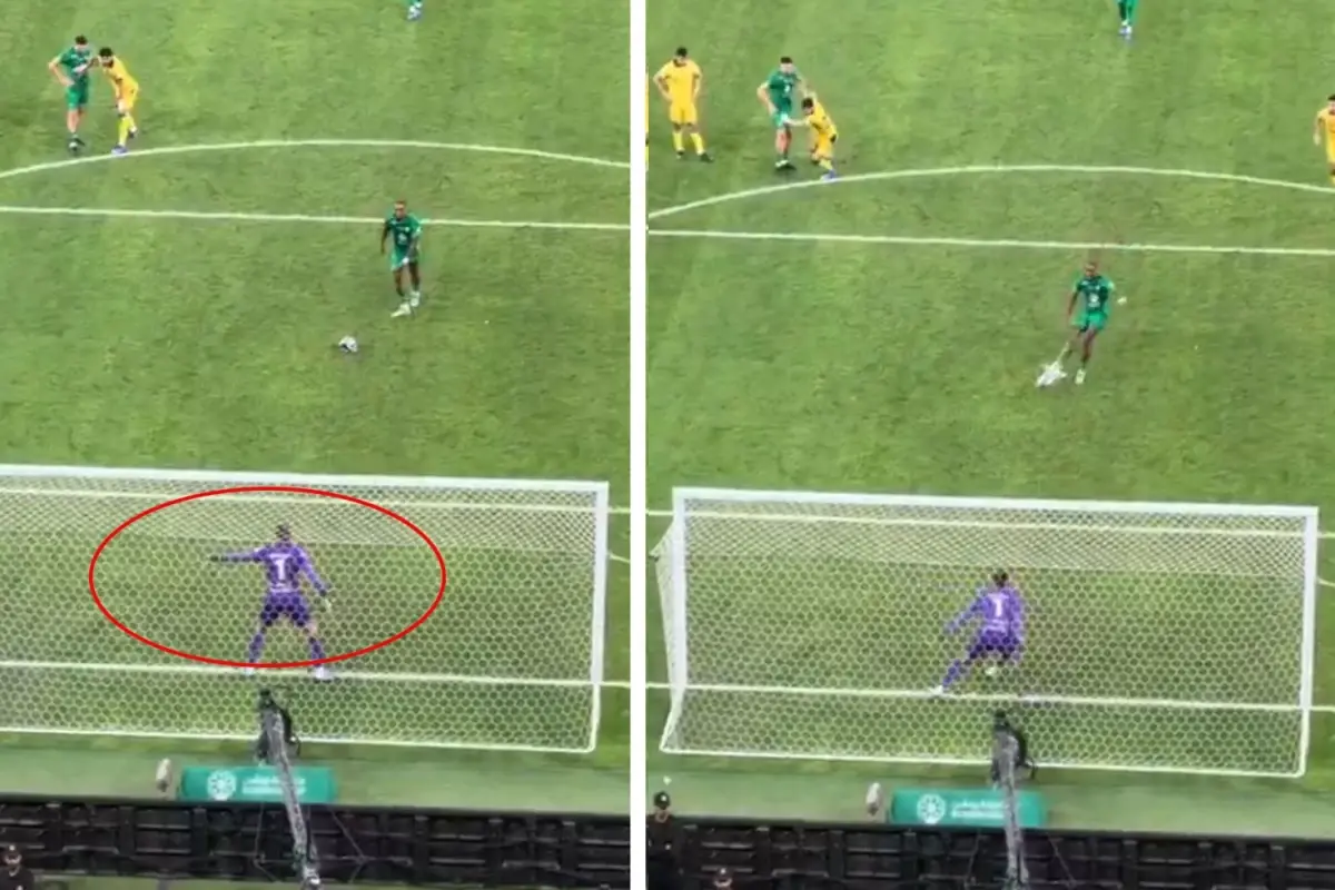 Al‑Taawoun kalecisi Mailson'un 'soluma at' jesti, Ivan Toney'nin son dakikada golüne yol açtı