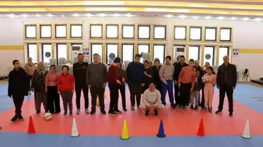 Spor kursundan bir antrenman görüntüsü