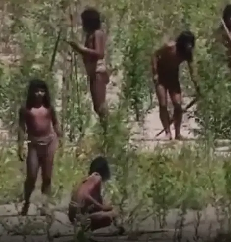 Kabile üyelerinin kamera ışığına bakışı