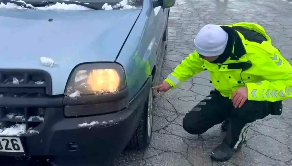Kayseri'de Kış Lastiği Denetimi: Erciyes Yolları Güvende