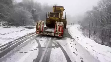 Kurtarma sonrası açılan Bartın‑Amasra yolu