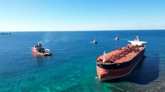 Bozcaada Açıklarında Boş Petrol Tankeri 12 Gün Sonra Başarıyla Çekildi