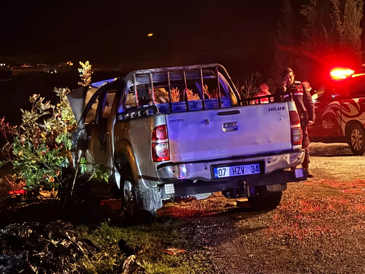 Gazipaşa’da Cinayet Şoku: Yanmış Kamyonet ve Tutuklama
