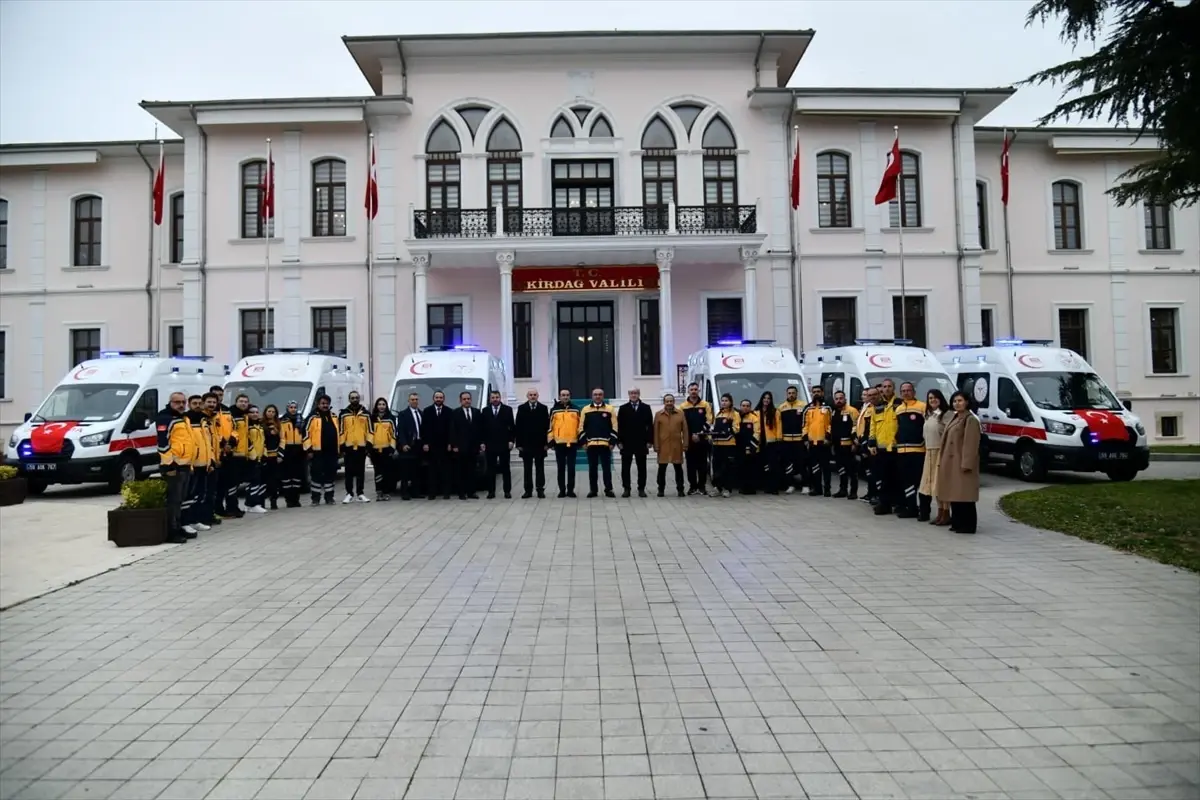 Tekirdağ’da Sağlık Bakanlığı’ndan 6 Yeni Ambulans Hizmete Girdi