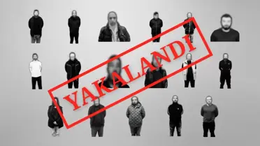 Operasyonda yakalanan suçluların fotoğrafı