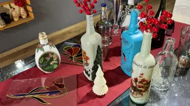 Cam atıklarından yapılan sanat eseri örnekleri