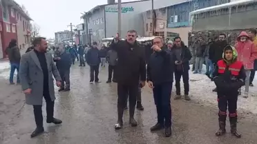 Patlama sonrası yangın görüntüsü