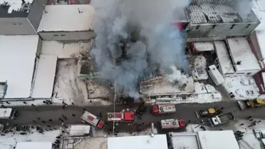 Yangın sonrası dükkanın yanmış hali