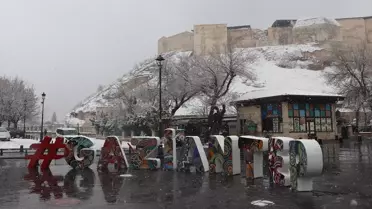 Kar yağışı sonrası Gaziantep sokakları