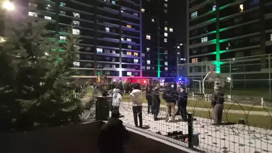 Olay anının dramatik fotoğrafı