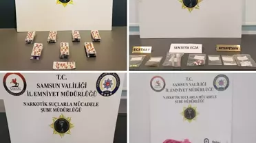 Operasyon sırasında ele geçirilen uyuşturucu