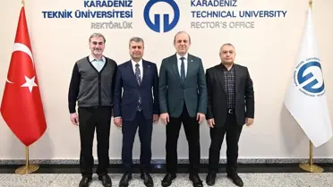 TÜHİS Genel Sekreteri Mehmet Baş, KTÜ Rektörü Çuvalcı ile Proje ve İş Birliği Görüşmeleri Gerçekleştirdi